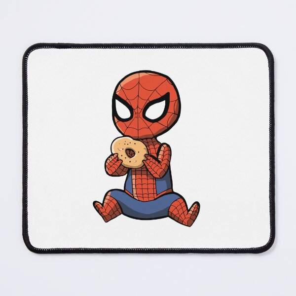 Item preview, Baby Spider Bagel Break - Trendy Hilarious Comic Spider Art Eating Food Meme Cartoon Costume designed and sold by SpideyUniverse.