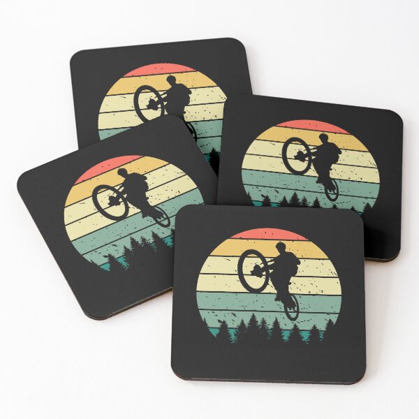 Item preview, Retro Sunset Mountain Biking  designed and sold by Beezi Graphix.