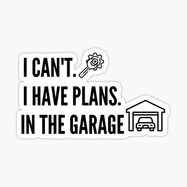 Item preview, I Cant I Have Plans In The Garage Fathers Day Car Mechanics Short Sleeve T-Shirt designed and sold by ABStudioTrend.