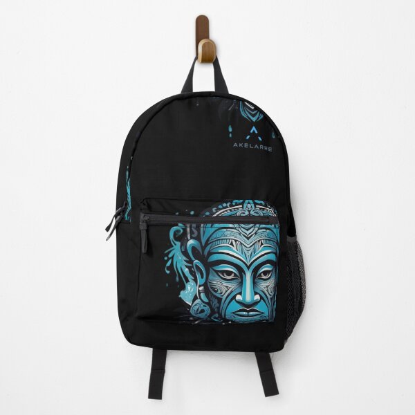 Item preview, Maori blue tribal mask, Akelarre designed and sold by AkelarreDesigns.