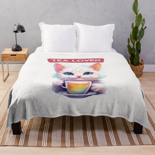 Item preview, Cat with tea designed and sold by KarakitAI.