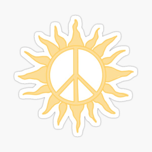 Item preview, Peace sign sun  designed and sold by ArtByZazu.