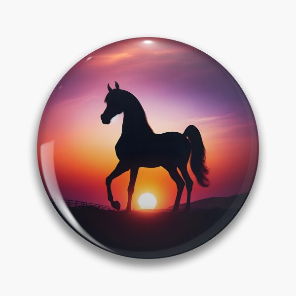 Item preview, Arabian horse Sunset silhouette designed and sold by Truck Stop One.