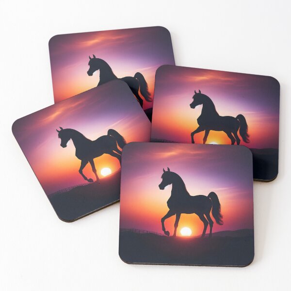 Item preview, Arabian horse Sunset silhouette designed and sold by Truck Stop One.