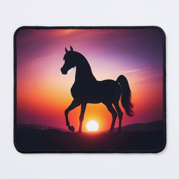 Item preview, Arabian horse Sunset silhouette designed and sold by Truck Stop One.