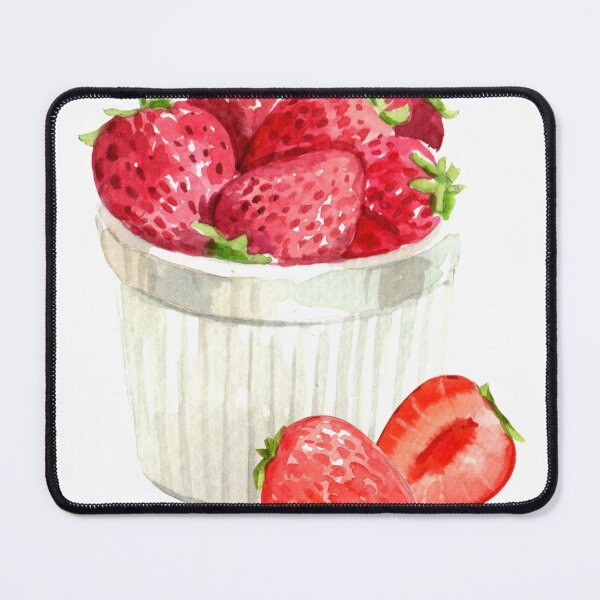 Item preview, Strawberry bowl sticker designed and sold by katherineshekk.
