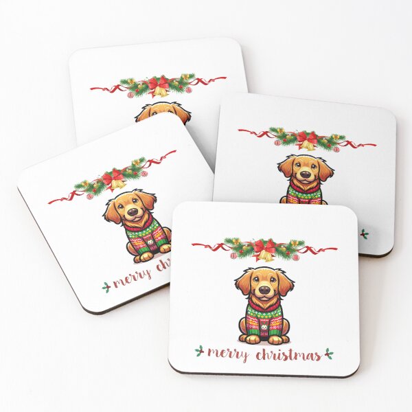 Item preview, Christmas Golden Retriever designed and sold by Shrimp-Shirts.
