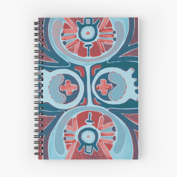 Item preview, Moody blue geometric pattern designed and sold by irusca_ artworks.