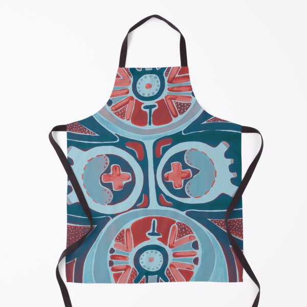 Item preview, Moody blue geometric pattern designed and sold by irusca_ artworks.