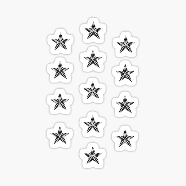 Item preview, Spiral stars sticker pack designed and sold by ArtByZazu.