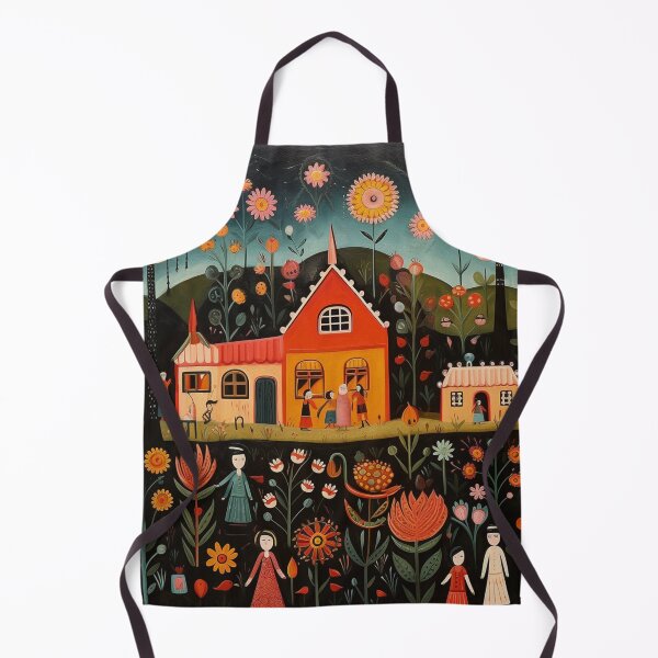 Item preview, Homestead, Folk Art Style Floral designed and sold by Neika Shimm Designs.