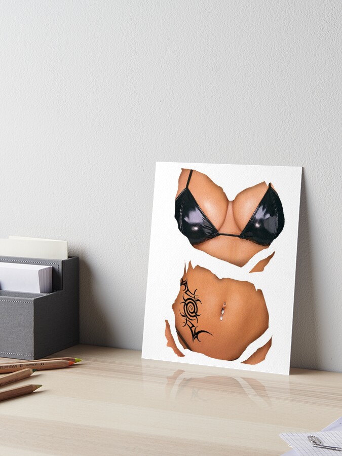 Beautiful shape of boobs Art Print