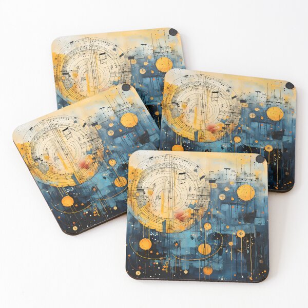 Item preview, Abstract art music sheet print designed and sold by dcrc.