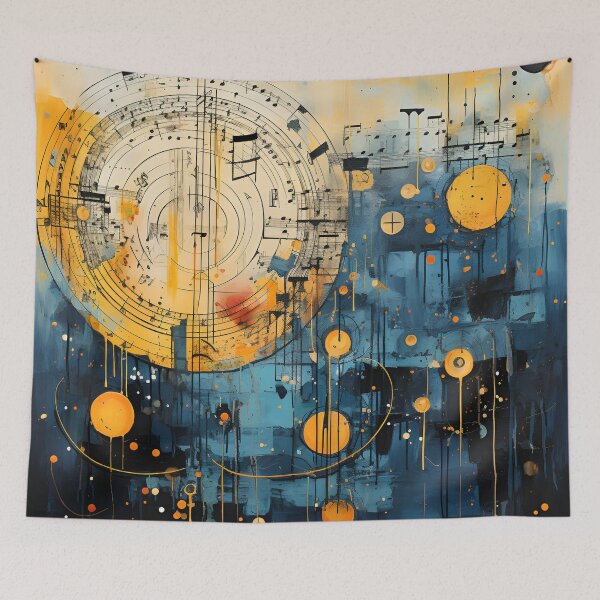 Item preview, Abstract art music sheet print designed and sold by dcrc.