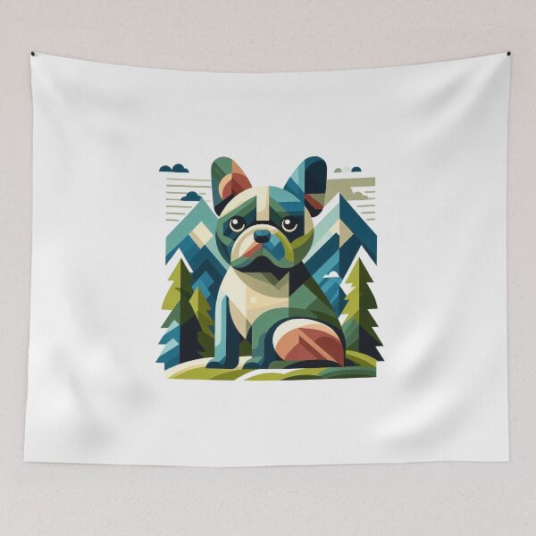 Item preview, French bulldog hiking designed and sold by CogniCraft.