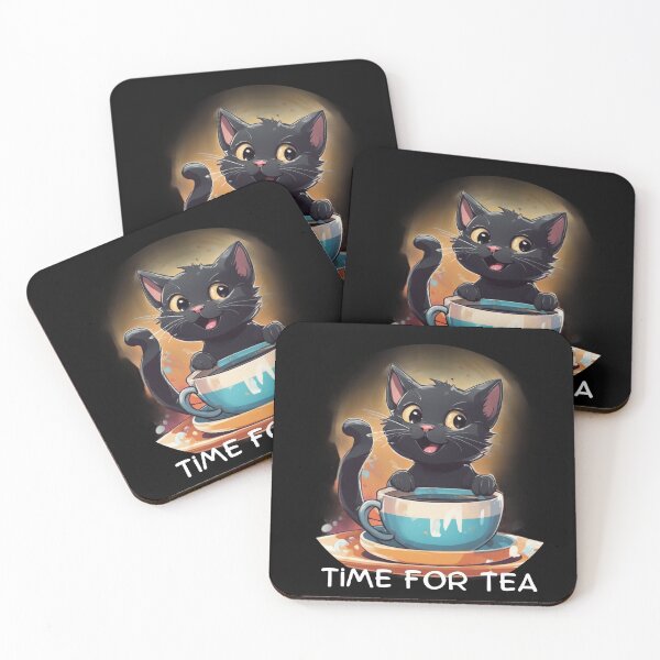 Item preview, Cat with tea designed and sold by KarakitAI.