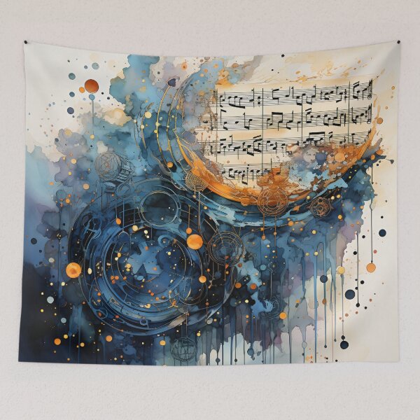 Item preview, abstract art music sheet print designed and sold by dcrc.