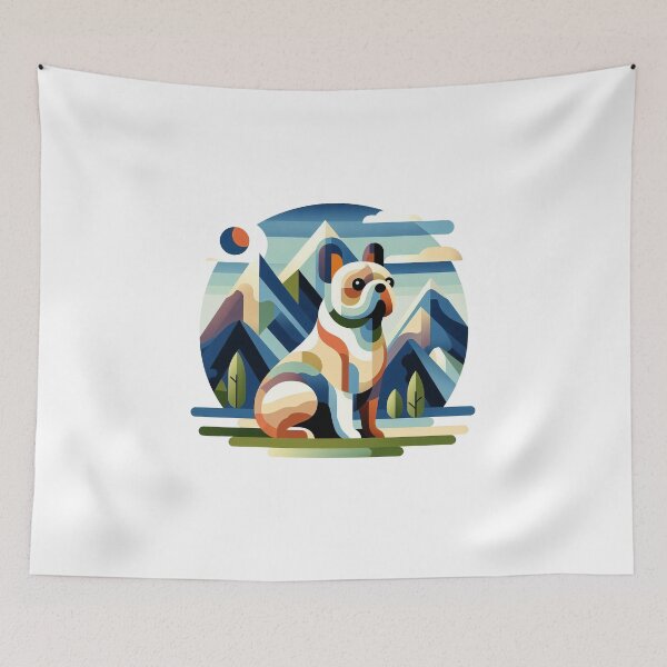 Item preview, French bulldog hiking designed and sold by CogniCraft.