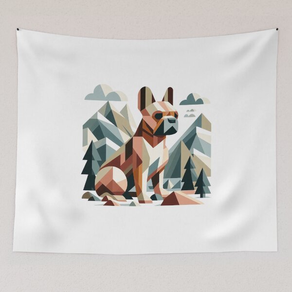 Item preview, French bulldog hiking designed and sold by CogniCraft.