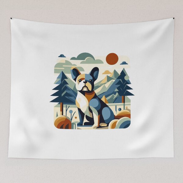 Item preview, French bulldog hiking designed and sold by CogniCraft.