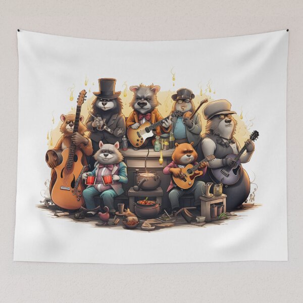 Item preview, Animals with guitars designed and sold by Krasnovaovaova.