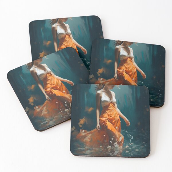 Item preview, Serene Drift: A Dance with the Tides in Autumnal Grace designed and sold by oanaunciuleanu.