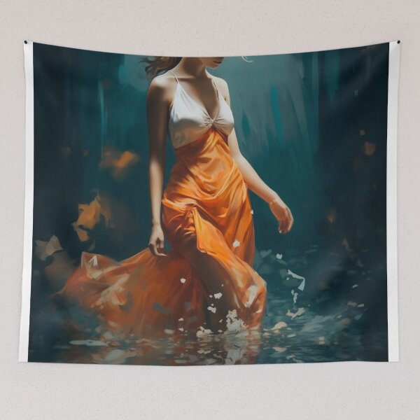 Item preview, Serene Drift: A Dance with the Tides in Autumnal Grace designed and sold by oanaunciuleanu.