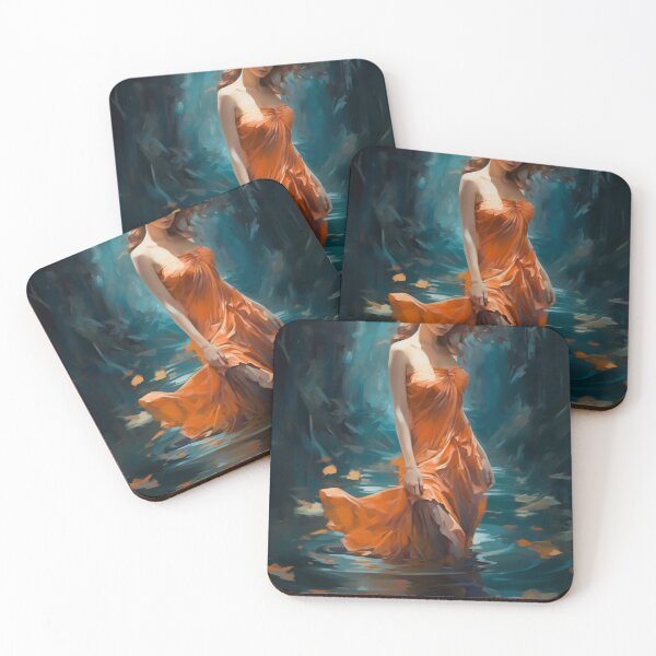 Item preview, Serene Drift: A Dance with the Tides in Autumnal Grace designed and sold by oanaunciuleanu.