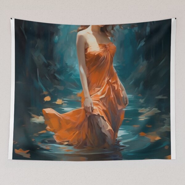 Item preview, Serene Drift: A Dance with the Tides in Autumnal Grace designed and sold by oanaunciuleanu.