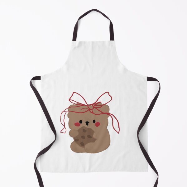 Item preview, cutie bear with ribbon and cookie designed and sold by vanvanxoxo.