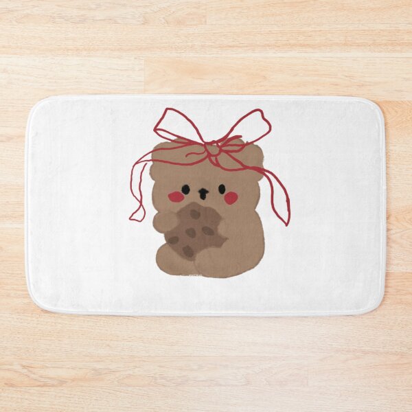 Item preview, cutie bear with ribbon and cookie designed and sold by vanvanxoxo.