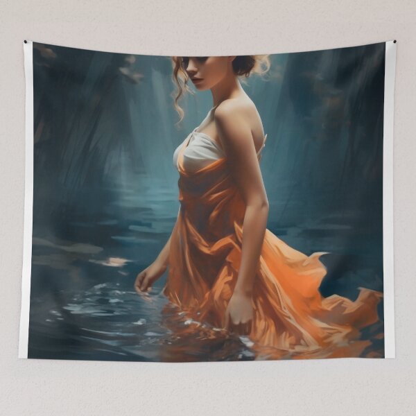 Item preview, Serene Drift: A Dance with the Tides in Autumnal Grace designed and sold by oanaunciuleanu.
