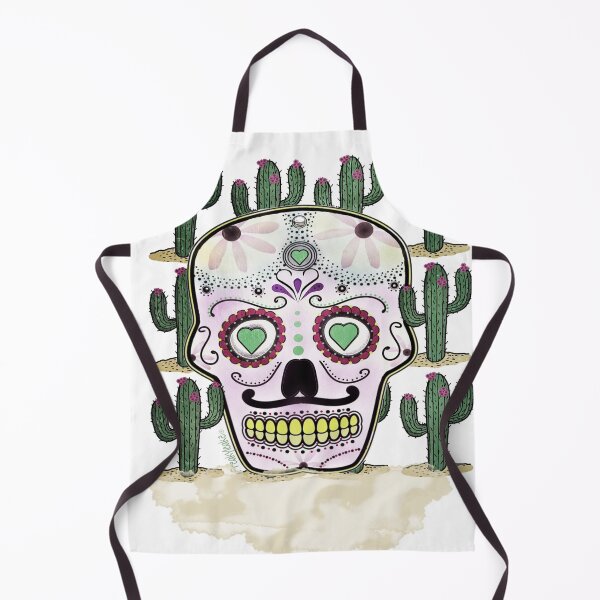 Item preview,  SKULL MEXICAN STYLE WITH CACTUS designed and sold by inarausch2023.