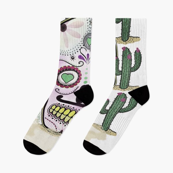 Item preview,  SKULL MEXICAN STYLE WITH CACTUS designed and sold by inarausch2023.