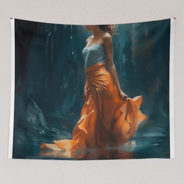 Item preview, Serene Drift: A Dance with the Tides in Autumnal Grace designed and sold by oanaunciuleanu.