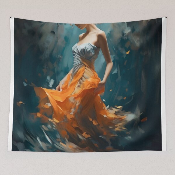Item preview, Serene Drift: A Dance with the Tides in Autumnal Grace designed and sold by oanaunciuleanu.