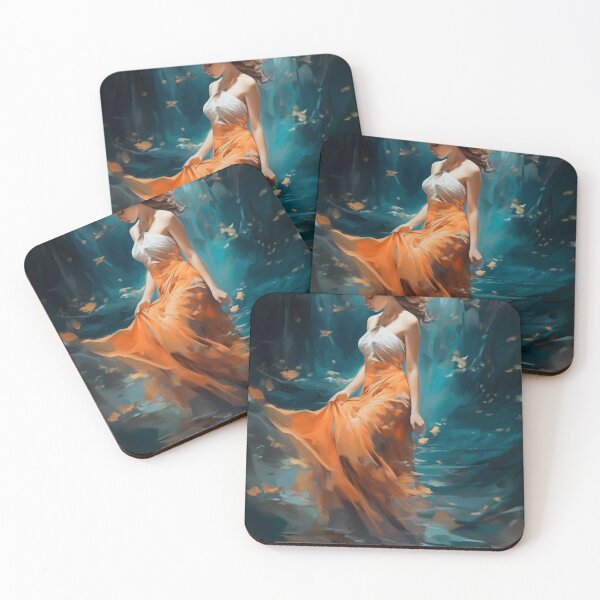 Item preview, Serene Drift: A Dance with the Tides in Autumnal Grace designed and sold by oanaunciuleanu.