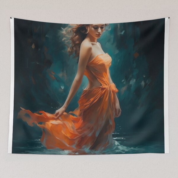 Item preview, Serene Drift: A Dance with the Tides in Autumnal Grace designed and sold by oanaunciuleanu.