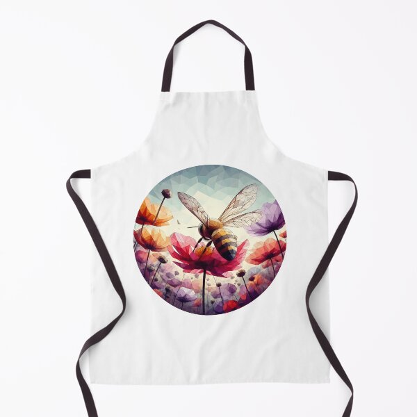 Item preview, Low Poly Bee on a Flower designed and sold by SebastianArt75.