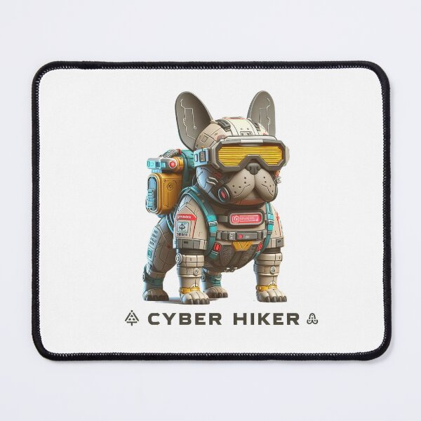 Item preview, Cyber hiker - French bulldog hiking designed and sold by CogniCraft.