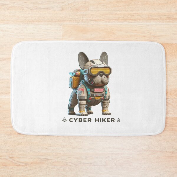 Item preview, Cyber hiker - French bulldog hiking designed and sold by CogniCraft.