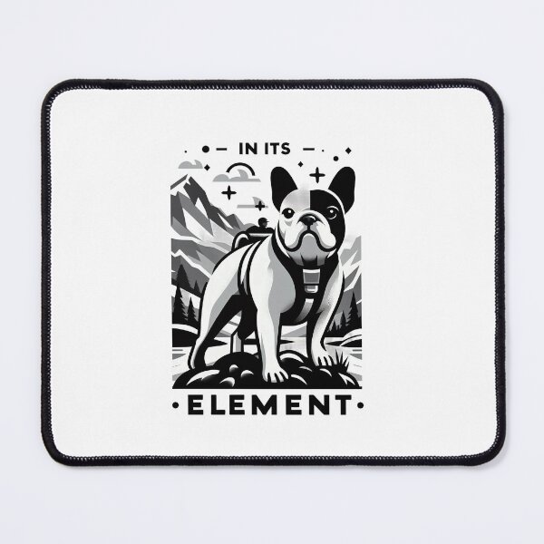 Item preview, In its element - French bulldog hiking designed and sold by CogniCraft.