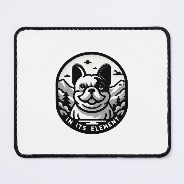 Item preview, In its element - French bulldog hiking designed and sold by CogniCraft.