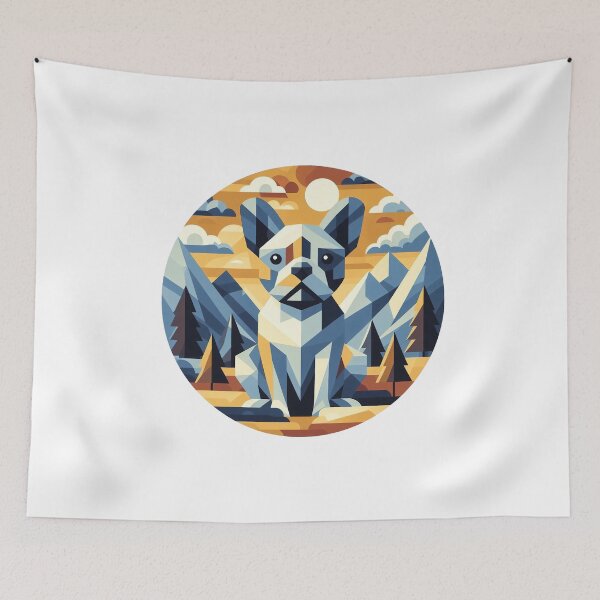 Item preview, French bulldog hiking designed and sold by CogniCraft.