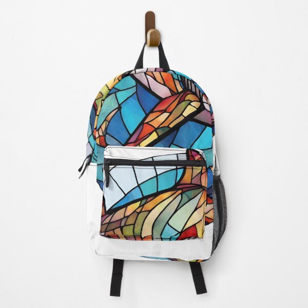 Item preview, colorful stained glass with animals, shark designed and sold by GroonSpace.