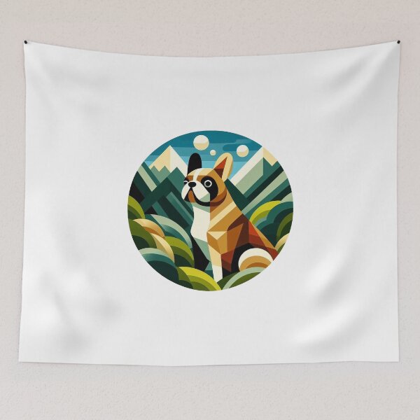 Item preview, French bulldog hiking designed and sold by CogniCraft.