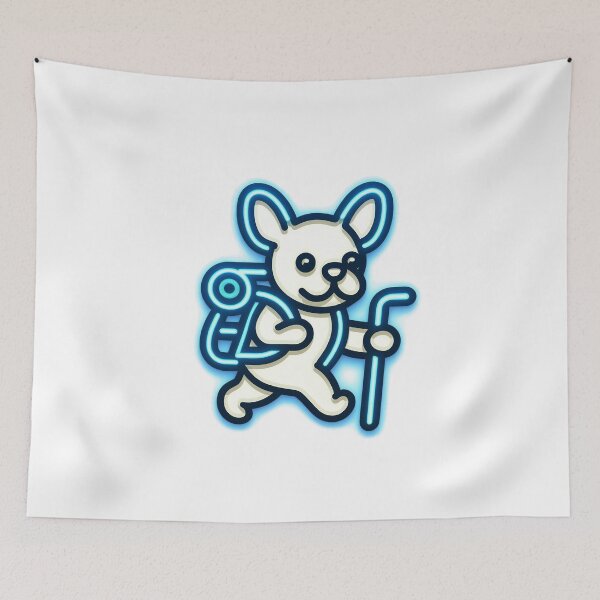 Item preview, French bulldog hiking designed and sold by CogniCraft.