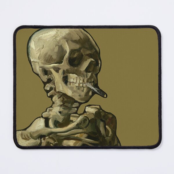 Item preview, Van Gogh skeleton smoking  designed and sold by LostRenegadeART.
