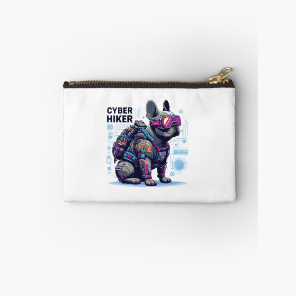 Item preview, Cyber hiker French bulldog hiking designed and sold by CogniCraft.