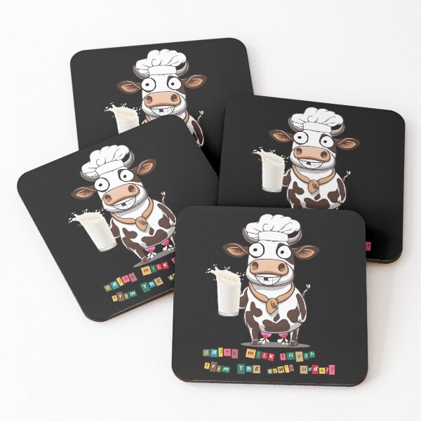 Item preview, Smiling cow with milk designed and sold by ViaNature.